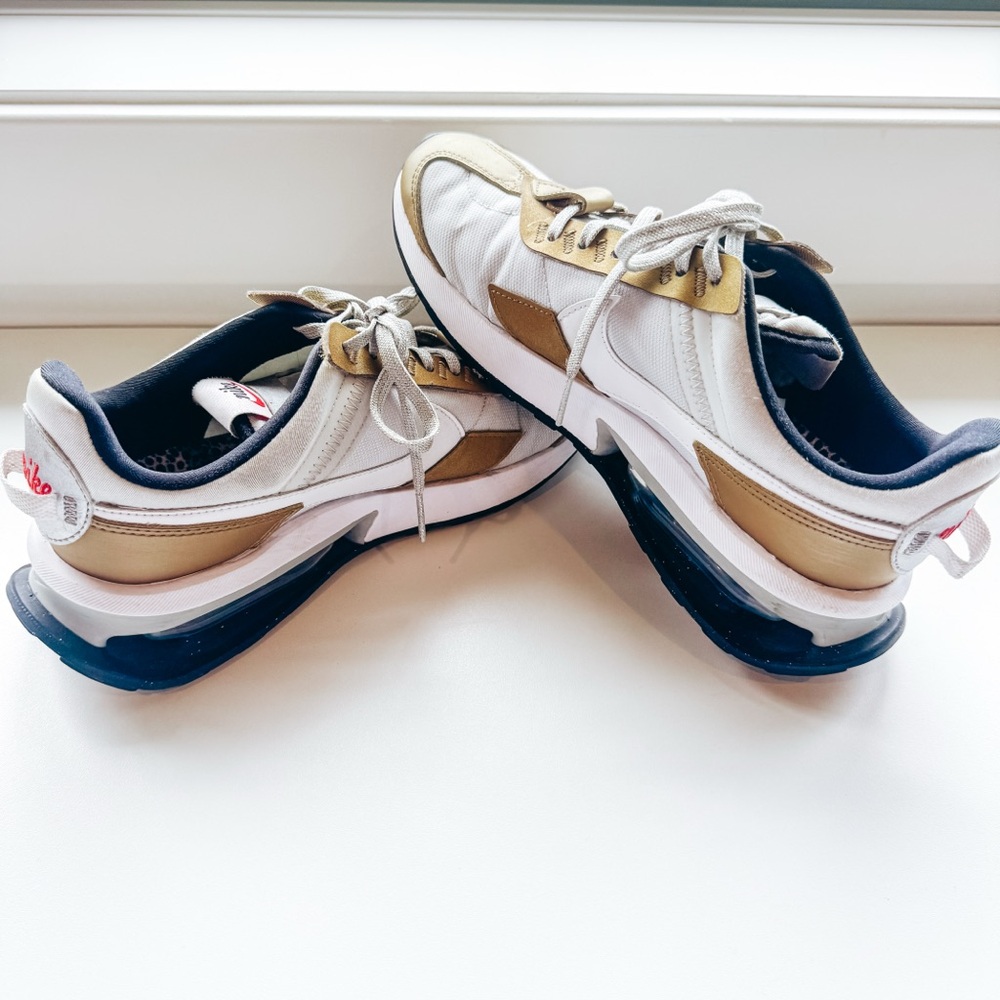 Nike Gold and White and gray Shoes